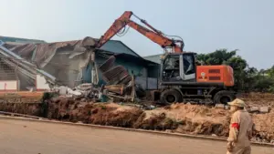 Cưỡng chế các hộ không giao mặt bằng dự án chỉnh trang đô thị phía nam Pleiku