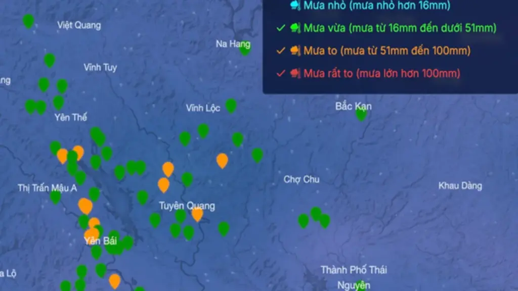 11 tỉnh mưa lớn 3 ngày, 7 tỉnh nguy cơ lũ quét, sạt lở đất