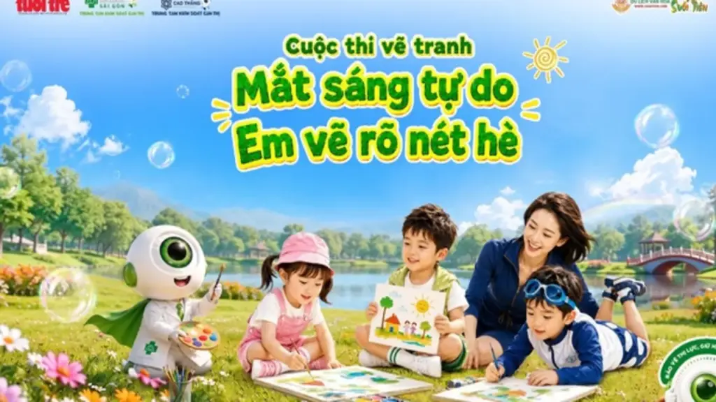 Cuộc thi vẽ tranh giúp trẻ bảo vệ mắt dịp hè