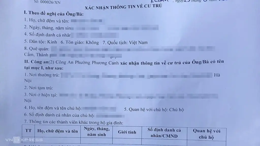 Không được yêu cầu giấy xác nhận cư trú nếu đã khai thác được thông tin trên VNeID