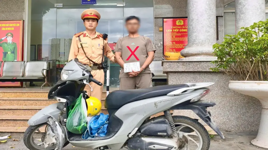 Phát hiện xe máy trộm cắp sau vụ va chạm giao thông