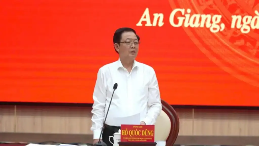 Phó thủ tướng Hồ Quốc Dũng làm việc với tỉnh An Giang