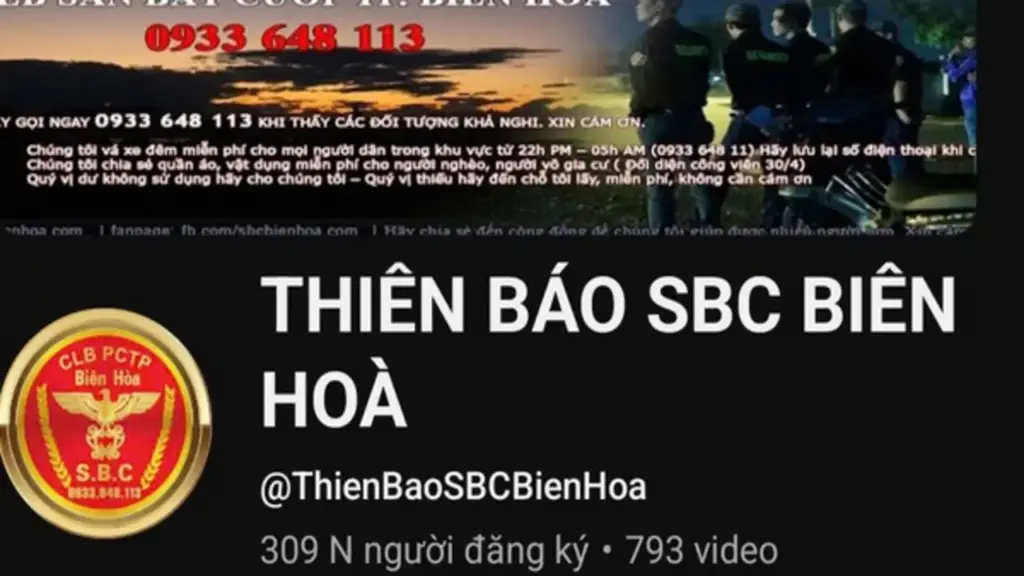 YouTuber ‘THIÊN BÁO SBC BIÊN H&Ograve;A’ bị bắt